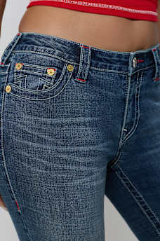 JENNIE MID RISE EMBROIDERED CURVY SKINNY JEAN