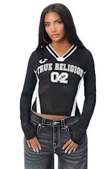 MESH SPORTY LONG SLEEVE TOP