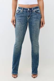BILLIE MID RISE SUPER T FLAP STRAIGHT JEAN