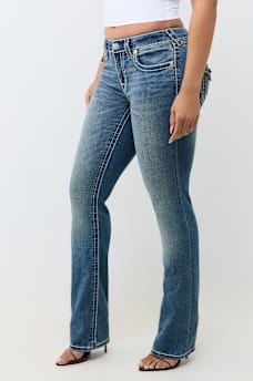 BILLIE MID RISE SUPER T FLAP STRAIGHT JEAN