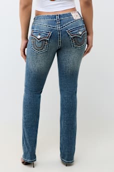 BILLIE MID RISE SUPER T FLAP STRAIGHT JEAN