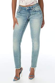 JENNIE MID RISE BIG T CURVY SKINNY JEAN