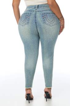 PLUS JENNIE MID RISE BIG T CURVY SKINNY JEAN