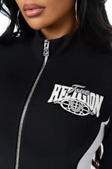 COLORBLOCK BABY TERRY ZIP UP