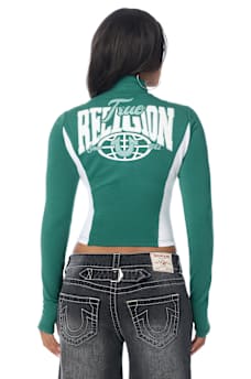 COLORBLOCK BABY TERRY ZIP UP