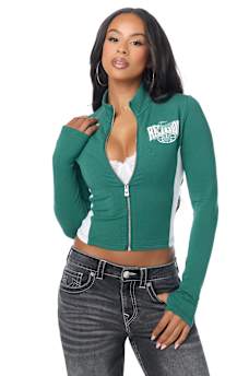 COLORBLOCK BABY TERRY ZIP UP