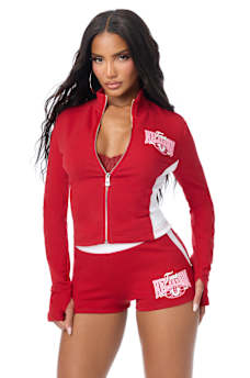 COLORBLOCK BABY TERRY ZIP UP
