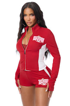 COLORBLOCK BABY TERRY ZIP UP
