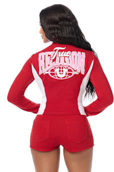 COLORBLOCK BABY TERRY ZIP UP