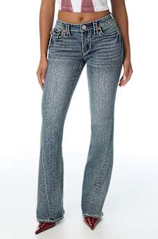 JOEY MID RISE BIG T FLAP FLARE JEAN