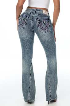 JOEY MID RISE BIG T FLAP FLARE JEAN