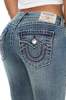 JOEY MID RISE BIG T FLAP FLARE JEAN