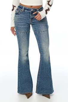 LACE-UP BIG T FLAP ULTRA FLARE JEAN