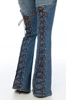 LACE-UP BIG T FLAP ULTRA FLARE JEAN