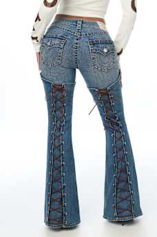 LACE-UP BIG T FLAP ULTRA FLARE JEAN