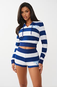 RUGBY SPORTY V-NOTCH HOODIE