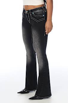 JOEY LOW RISE WESTERN YOKE FLAP FLARE JEAN