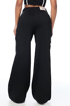 APPLIQU&Eacute; WIDE LEG SWEATPANT