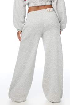 APPLIQU&Eacute; WIDE LEG SWEATPANT