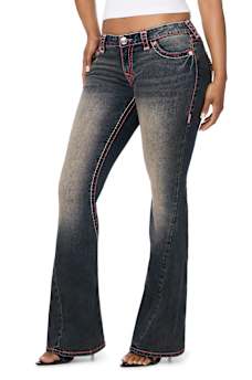 JOEY LOW RISE SUPER T FLAP FLARE JEAN