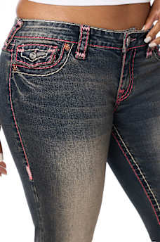 JOEY LOW RISE SUPER T FLAP FLARE JEAN