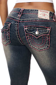 JOEY LOW RISE SUPER T FLAP FLARE JEAN