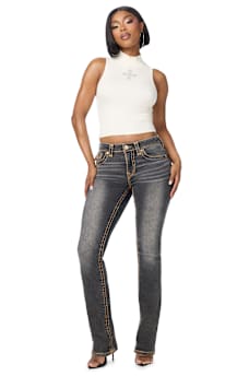 BILLIE MID RISE SUPER T WING FLAP STRAIGHT JEAN