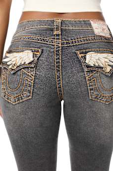 BILLIE MID RISE SUPER T WING FLAP STRAIGHT JEAN