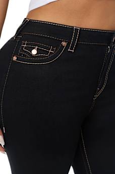PLUS BILLIE MID RISE BIG T FLAP STRAIGHT JEAN