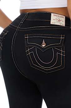 PLUS BILLIE MID RISE BIG T FLAP STRAIGHT JEAN