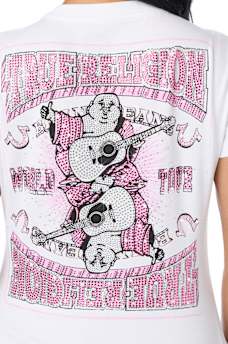 CRYSTAL BUDDHA CREWNECK TEE