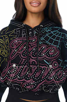 BIG T EMBROIDERED GIRLFRIEND HOODIE