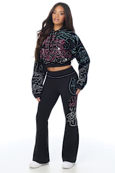 BIG T EMBROIDERED GIRLFRIEND HOODIE