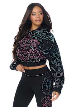 BIG T EMBROIDERED GIRLFRIEND HOODIE