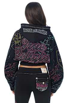 BIG T EMBROIDERED GIRLFRIEND HOODIE