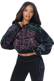 BIG T EMBROIDERED GIRLFRIEND HOODIE