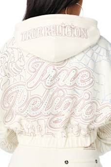 BIG T EMBROIDERED GIRLFRIEND HOODIE