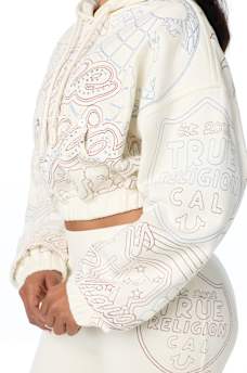 BIG T EMBROIDERED GIRLFRIEND HOODIE