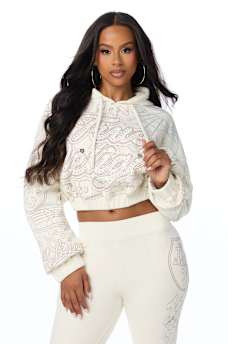 BIG T EMBROIDERED GIRLFRIEND HOODIE