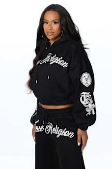 CRYSTAL GIRLFRIEND PULLOVER HOODIE