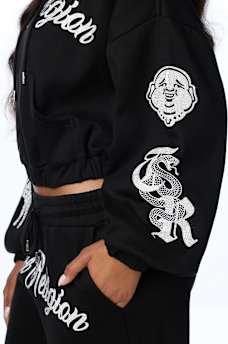 CRYSTAL GIRLFRIEND PULLOVER HOODIE