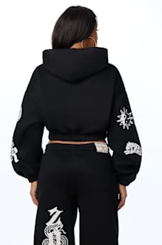 CRYSTAL GIRLFRIEND PULLOVER HOODIE