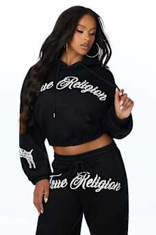 CRYSTAL GIRLFRIEND PULLOVER HOODIE
