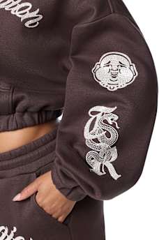 CRYSTAL GIRLFRIEND PULLOVER HOODIE