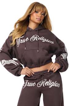 CRYSTAL GIRLFRIEND PULLOVER HOODIE