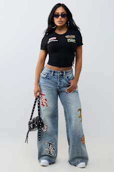 EMBROIDERED PATCH BABY TEE