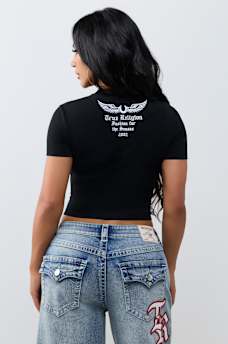 EMBROIDERED PATCH BABY TEE