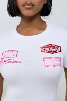 EMBROIDERED PATCH BABY TEE