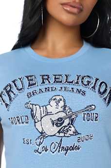 CRYSTAL BUDDHA CREWNECK TEE