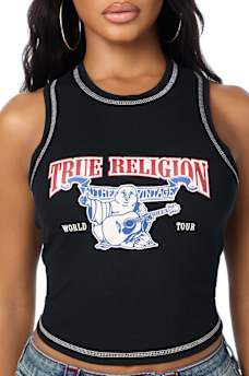 CAMISETA SIN MANGAS ACANALADA CON BUDDHA CL&Aacute;SICA